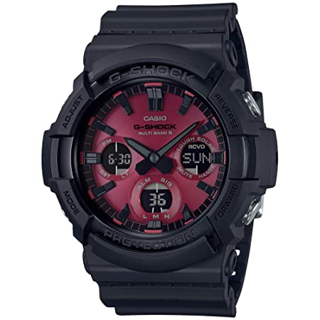 [カシオ] 腕時計 ジーショック Black and Red Series AWG-M100SAR-1AJF メンズ