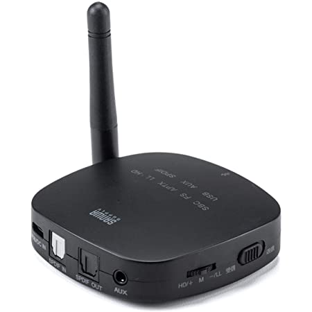 Wsky Bluetooth トランスミッター レシーバー 一台二役 Bluetooth 送信機 受信機 通話機能 APTX-HD AAC対応 高音質 低遅延 BT-B10
