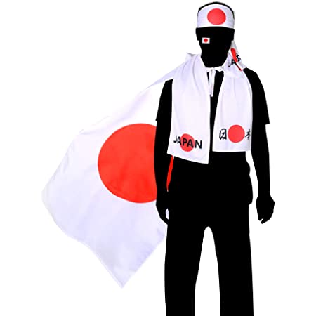 gRabbit 日の丸 日本 オリンピック 応援グッズ 国旗 冷却タオル タトゥーシール 3点セット