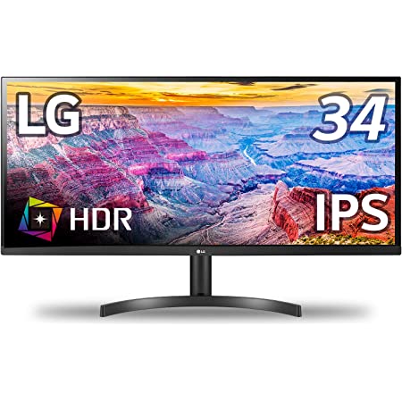 【Amazon.co.jp 限定】LG モニター ディスプレイ 34WL500-B 34インチ/21:9 ウルトラワイド(2560×1080)/HDR/IPS 非光沢/FreeSync対応/HDMI×2/ブルーライト低減、フリッカーセーフ機能