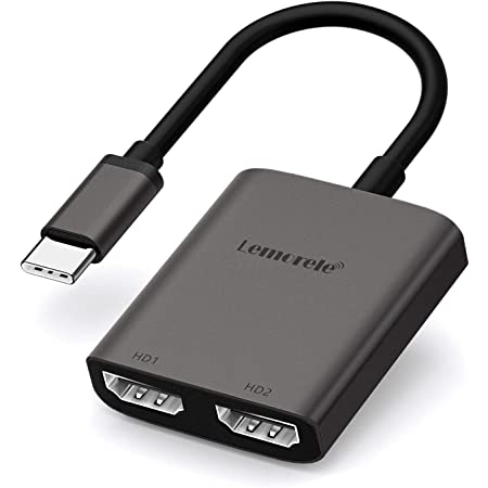 Cable Matters USB Type C トリプル 4K DisplayPort MST ハブ USB C DisplayPort スプリッタ Windows用 DisplayPort 1.4 3画面同時表示 2x DisplayPort 1x HDMI 1xUSB Type C充電ポート Macに非対応