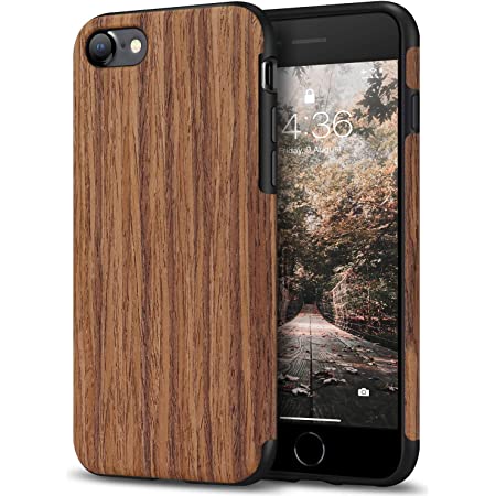 【TaoTech】 iphone用 TPU ケース 天然木 木製 木目 原木 薄型 木調 シリコン 全機種 対応 スマホ カバー (iphone 11 Pro, 花梨木)