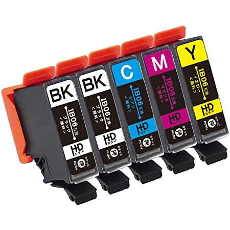 エプソン IB06(メガネ)互換インク カラー3色×各2本(シアン マゼンタ イエロー) 計6本 対応機種：PX-S5010 顔料インク採用 インクのチップス