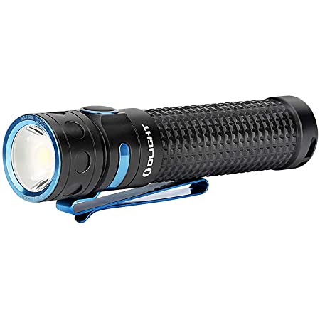 Olight (オーライト) Baton Pro LED懐中電灯 フラッシュライトハンディライト 2000ルーメン IPX-8防水 充電18650電池 電池残量表示ランプ付き 停電対策 日本語取扱説明書付き 軍用 アウトドア 防災