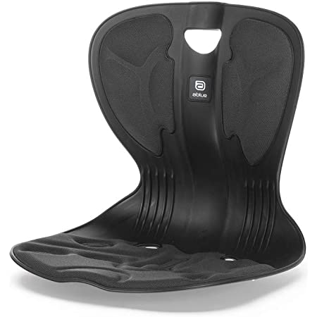 【Monna】 骨盤サポートチェア 座るだけで正しい姿勢の特許取得 新カーブルチェア 在宅 ワーク 椅子 姿勢 ボディメイク 美 Style 携帯 便利 正規代理店 (ブラック) MN-001 最新版