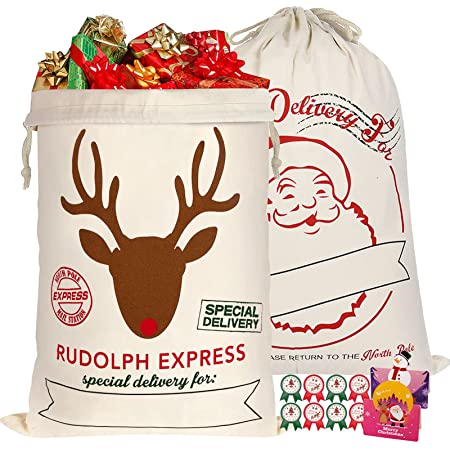 インディゴ クリスマス ラッピング袋 グリーティングバッグ4L ワンダーランド レッド XG158