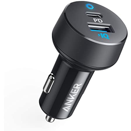 Anker PowerDrive 2 Alloy（24W 2ポートカーチャージャー)【PowerIQ搭載/コンパクトサイズ】iPhone、Android、IQOS対応（ブラック）