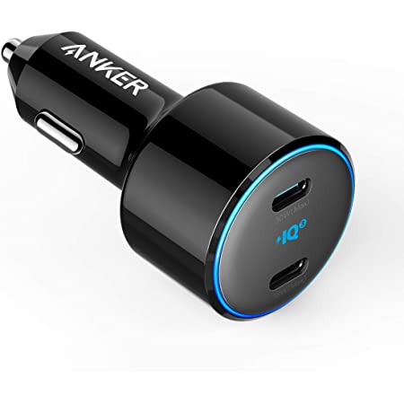 Anker PowerDrive 2 Alloy（24W 2ポートカーチャージャー)【PowerIQ搭載/コンパクトサイズ】iPhone、Android、IQOS対応（ブラック）