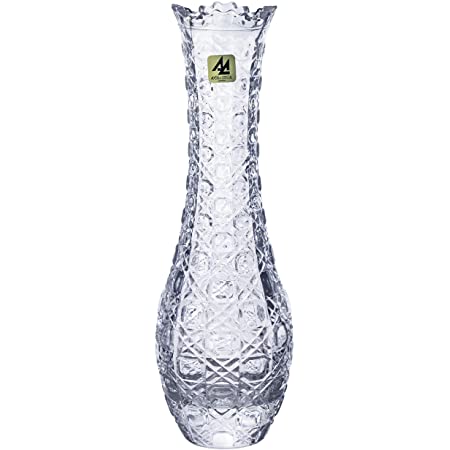 [シャンディニー] 一輪挿し 花瓶 ガラス 斜め口 透明 花器 フラワーベース リビング インテリア 高さ25cm