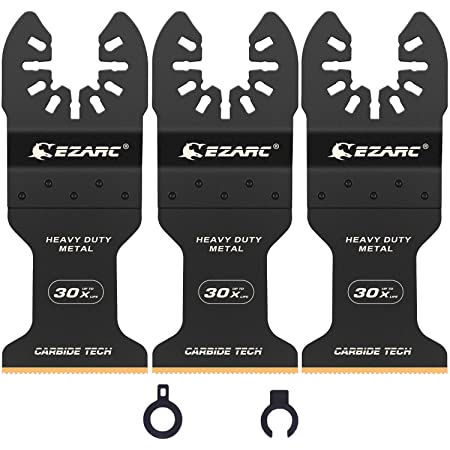 EZARC マルチツール替刃 カーバイド カットソーブレード 超硬質 互換 電動工具 鋸刃 金属切断 先端工具 3点セット