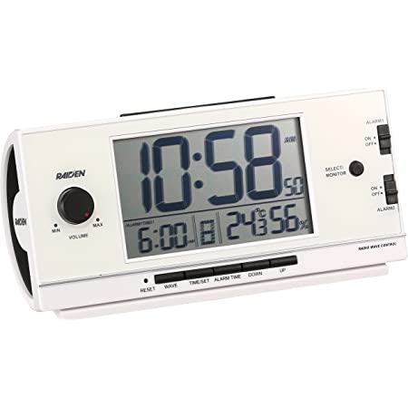セイコークロック(Seiko Clock) 置き時計 薄ピンクゴールド 本体サイズ: 8.1×15.9×4.9cm 目覚まし時計 電波 デジタル 温度 湿度 表示 SQ795G