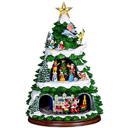 Disney Animated Tree with Music　ディズニー　クリスマス　オブジェ オーナメント　オルゴール