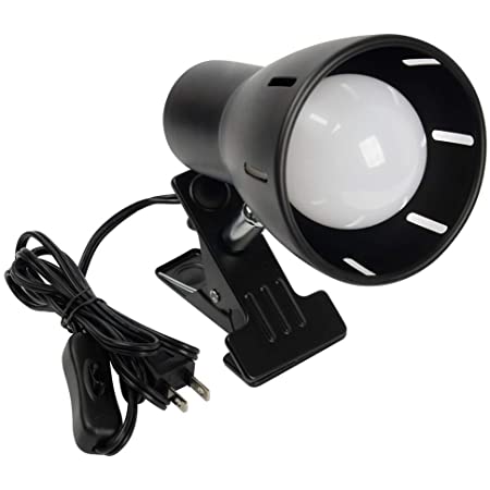 クリップライトE26口金 中間スイッチで入切可能 電球なしLED電球専用器具 お部屋 寝室 店舗 ディスプレイライト 一年保証 黑い 1個セット（Uplight)