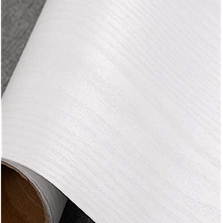 木目 調 壁紙シール かんたん 貼付 シール タイプ リフォーム ウォールステッカー (白)