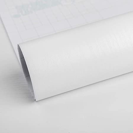 木目 調 壁紙シール かんたん 貼付 シール タイプ リフォーム ウォールステッカー (白)