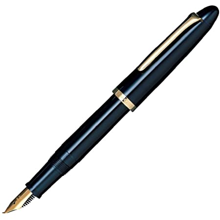 JINHAO ジンハオ 601A 万年筆 金属 ペン (黒と金, F型細字0.5mm)
