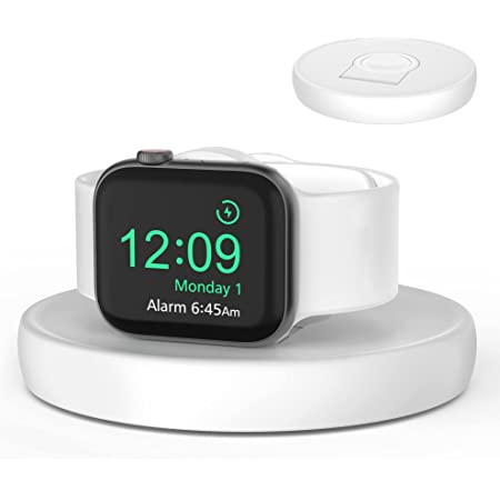 Apple watch充電スタンド,立体半円,アイデア,個性,Apple watch 1/2/3/4/5/6/SEに適用.ホワイト