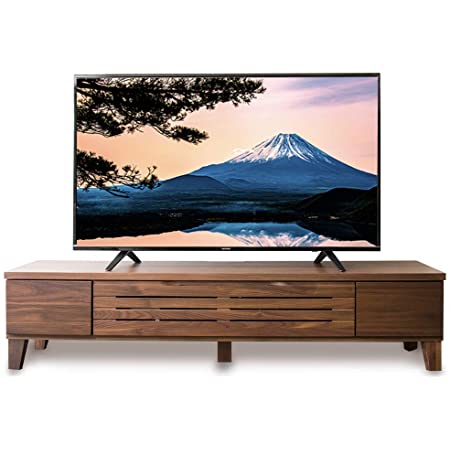 【50-55型推奨】 アイリスプラザ テレビ台 テレビボード ローボード 幅150cm 奥行45cm 高さ35cm 43型 50型 ブラウン 天然木 引き出し付き アルダー材 扉付 完成品 耐荷重30kg T-ATV-150