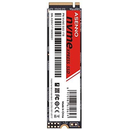 ASENNO 512GB M.2 NVMe 内蔵SSD PCIe Gen3x4 正規品 3年保証 (NVMe 512GB)