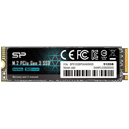 ASENNO 512GB M.2 NVMe 内蔵SSD PCIe Gen3x4 正規品 3年保証 (NVMe 512GB)