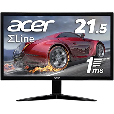 Acer ゲーミングモニター SigmaLine 21.5インチ KG221QAbmix 1ms(GTG) 75Hz TN FPS向き フルHD FreeSync HDMI スピーカー内蔵 ブルーライト軽減