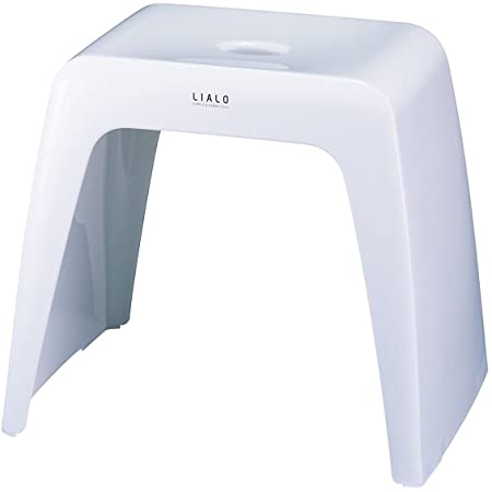 Kuai アクリル バスチェア 高さ35cm 風呂 椅子 単品 Lサイズ（ホワイト）