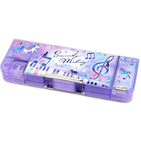 筆箱 小学生 女の子 ソフト ペンケース 猫 と ユニコーン と 音符 (Smoochy Melody)カミオジャパン