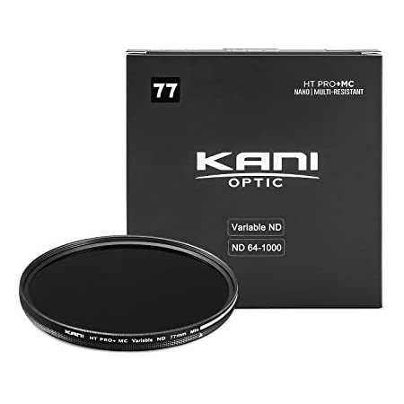 【KANI】レンズフィルター NDフィルター 可変式 バリアブル 減光フィルター HT PRO+MC ND64-1000 (77mm)