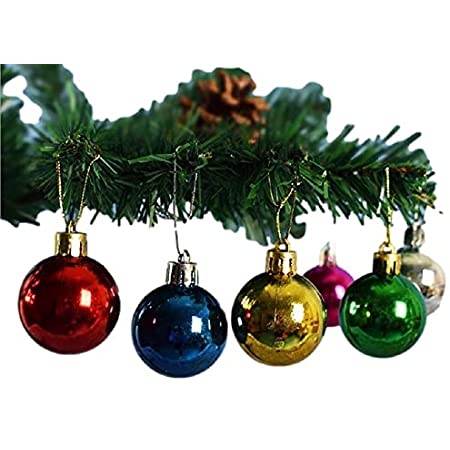 【美々杏】クリスマス オーナメント ボール Ｘマスツリー 飾り用 4cm 24個入り (緑)