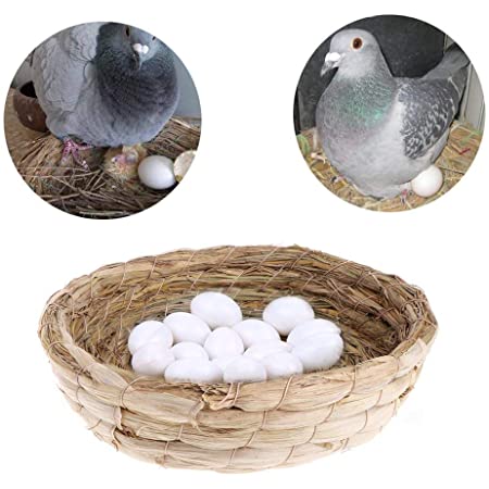 Men club 自然なわらによって編まれる鳩の巣-ウサギモルモットフラット暖かい家手作りケージ新しいリリース