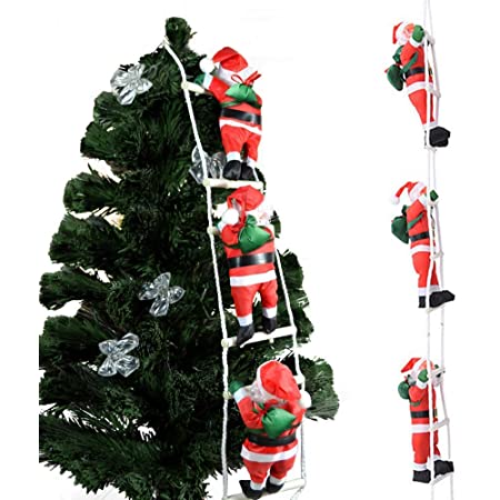 Kadahis はしごサンタクロース 3人 クリスマス 飾り 置物 100㎝ クリスマスツリー 飾り クリスマス オーナメント クリスマスリース 飾り クリスマスリース キット