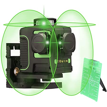 Loritar（ロリター） レーザー墨出し器 グリーン フルライン 360° レーザー 自動水平 水平器 12ライン 緑色 マウントベース付き 大矩照射モデル メーカー2年保証 クロスライン 照射モデル 大矩 高輝度 高精度 ミニ型 電池なし 日本語取扱説明書