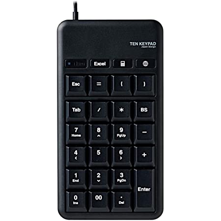 Merdia 数字キーパッド 有線Numpad 26キーポータ ブルキーパッド USB外付け ミニスリムキーボード（ホワイト）