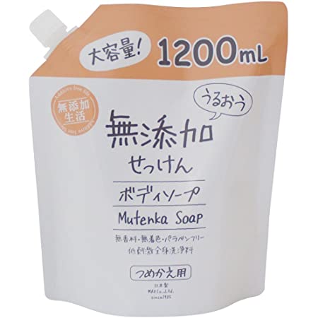 ミヨシ石鹸 無添加せっけん 泡のボディソープ 詰替え用 無香料 1L