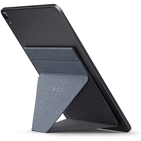 MOFT X iPadスタンド タブレットスタンド 7.9インチ 9.7インチ/10.2インチ/10.5インチ/12.9インチに対応 極薄 超軽量 折りたたみ 角度調整可能 収納便利 持ち運び便利 グレー 新型iPad対応 第9世代iPad (9.7～13インチ, 単品)