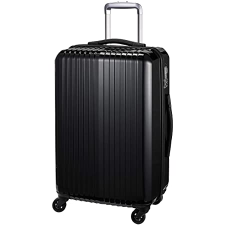 スーツケース 超軽量 2.4kg 中型 静音 3〜5泊 50L Mサイズ ブラック SiiiN＋Light シーンプラスライト