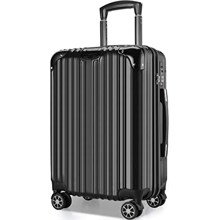 スーツケース 超軽量 2.4kg 中型 静音 3〜5泊 50L Mサイズ ブラック SiiiN＋Light シーンプラスライト