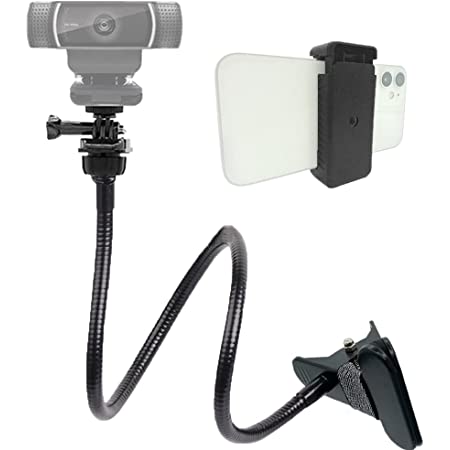 ウェブカメラスタンド – 25インチ グースネッククランプ デスク ウェブカメラマウントアーム Logitech Webcam C920s C920 C930e C922x C930 C922 C925e C615 Brio – Acetaken