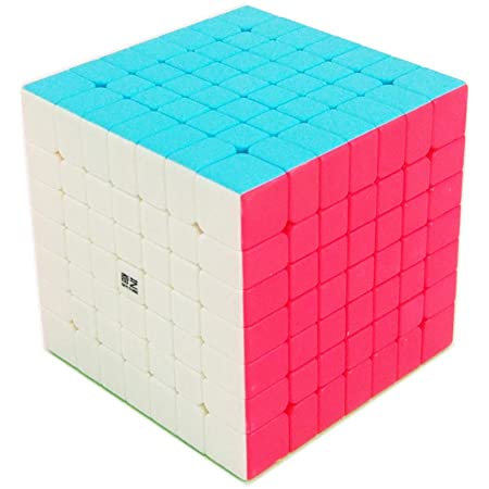 MOYU meilong 競技用キューブ 7x7x7 立体パズル 令和進化版 7×7 令和進化版 黒素体 世界基準配色 PVCシール こども 脳トレ 知育玩具 回転スムーズ