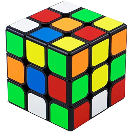 Findbetter 3RS2 競技用キューブ 3x3x3 立体パズル 令和 3×3 ver.2.1 黒素体 世界基準配色 PVCシール こども 脳トレ 知育玩具 回転スムーズ 6面完成攻略書+パズルスタンド付き (3x3x3