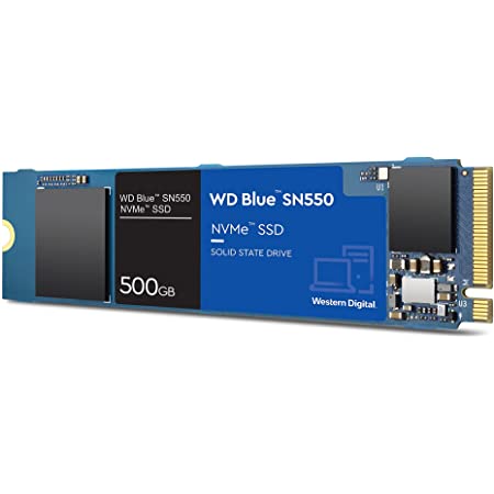 Western Digital ウエスタンデジタル 内蔵SSD 500GB WD Blue SN550 (読取り最大 2,400MB/秒) NVMe WDS500G2B0C-EC 【国内正規代理店品】