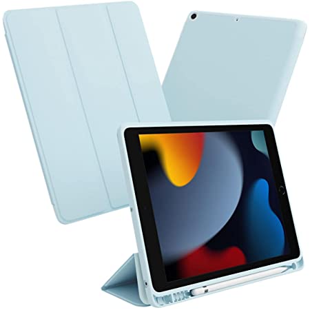Fintie iPad 10.2 ケース iPad 第9 / 8 / 7世代 ケース 2021 2020 2019 ソフトTPU バックカバー Apple Pencil 収納可能 三つ折スタンド スリープ機能 軽量 薄型 傷つけ防止 PUレザー iPad 10.2インチ(2021/2020/2019) (モデル番号A2197、A2198、 A2200)（柄ｘ星座）