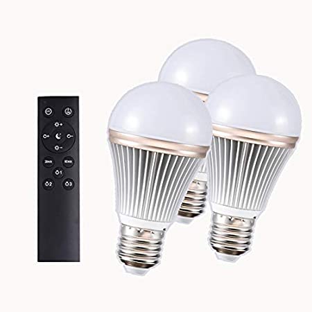 LED電球 E26口金 12Ｗ リモコン付き ledライト 電球100W相当 電球色 昼光色 調光調色 タイマー付き 常夜灯 明るさメモリ機能 (リモコン+電球3個)