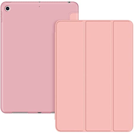 MS factory iPad mini 2019 mini5 用 ケース Apple Pencil 収納 耐衝撃 カバー アイパッド ミニ 第5世代 スマートカバー ソフト TPU オートスリープ ケースカバー アリス ブルー 水色 IPDM5-S-HDR-LSK