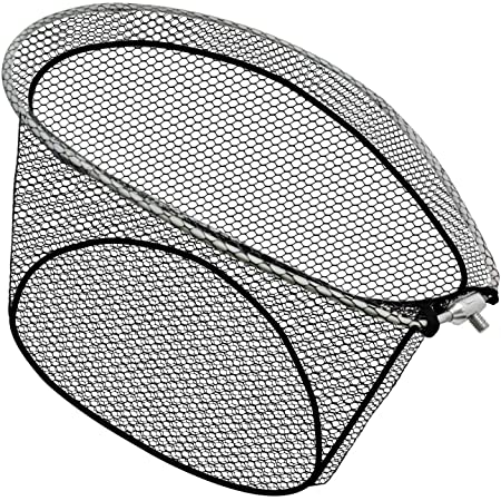 JINKING たも網 ランディングネット ラバー アルミオーバルフレーム 玉網 折りたたみ玉枠 サイズ（S/M/L）