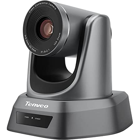 Tenveo VHD102U｜web会議 カメラ 10倍光学ズーム 1080p skype用 自動フォーカス usbカメラ 広角 三脚取付可能 ウェブカメラ