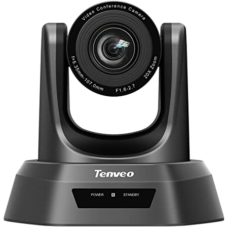 Tenveo VHD102U｜web会議 カメラ 10倍光学ズーム 1080p skype用 自動フォーカス usbカメラ 広角 三脚取付可能 ウェブカメラ