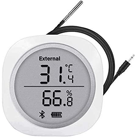 Inkbird 温湿度計 Bluetooth スマートセンサー 温度計 湿度計 LCD画面表示 データロガー スマホで温度湿度管理 プローブ付き グラフ対応 水温計 IBS-TH1 PLUS
