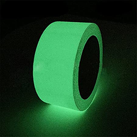 高輝度蓄光 蓄光テープ 発光安全テープ 蛍光テープ 反射テープ 夜行テープ 階段テープ 光る テープ 10M 緑 (2㎝ 10m)