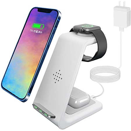 FEATURED BRAND ワイヤレス充電器 置くだけ充電 qi急速3 in 1充電器　 TYPE-C Apple Watchスタンド　 Airpods充電器/Apple Watch充電器 Qiスマホ機種全対応　iPhone X/XS/XR/XS Max/8/8 Plus/iPhone 11/pro/pro max/iPhone12 Pro Max/12 Pro/12/SE2/Apple Watch 2/3/4/5/SE　Airpods 2/Pro　Galaxy S10/S10 Plus/S10e/No